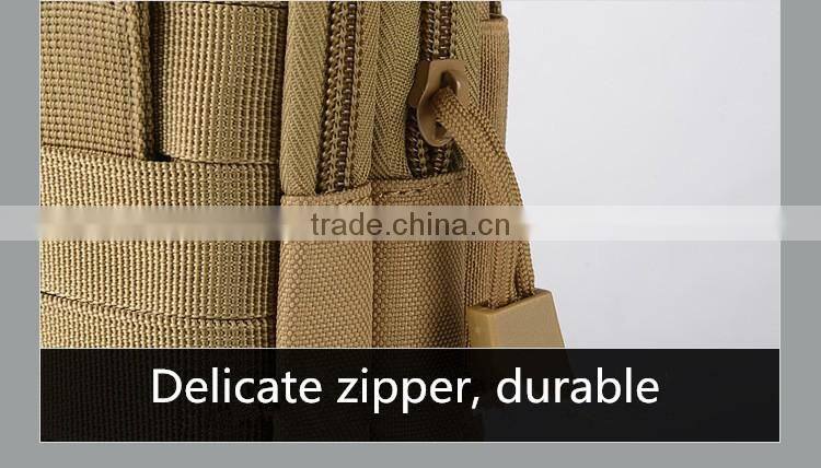 Outdoor sports the molle tactical pockets male 5.5/6 inch waterproof phone bag wear belt running hang bag