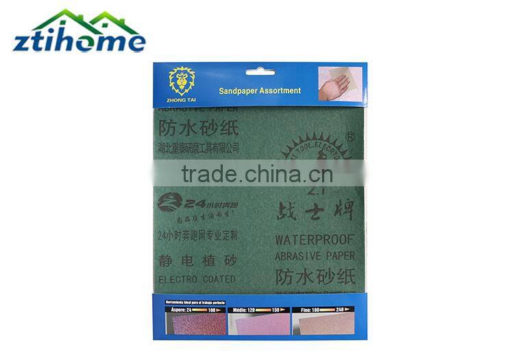 Soldier brand aluminum oxide red abrasvie sand paper