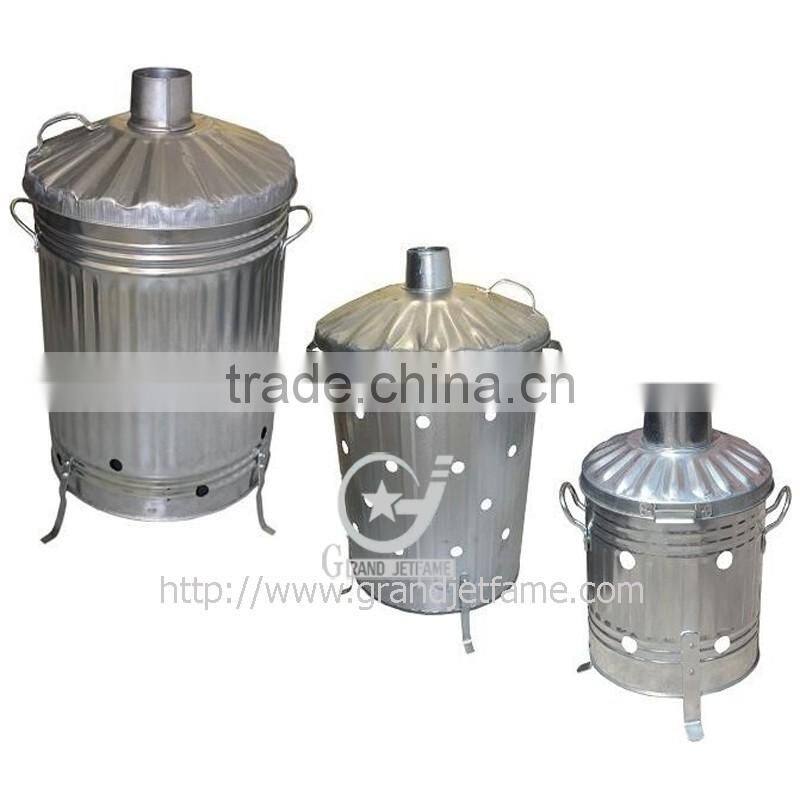 home 75L galvanized steel garden waste incinerator