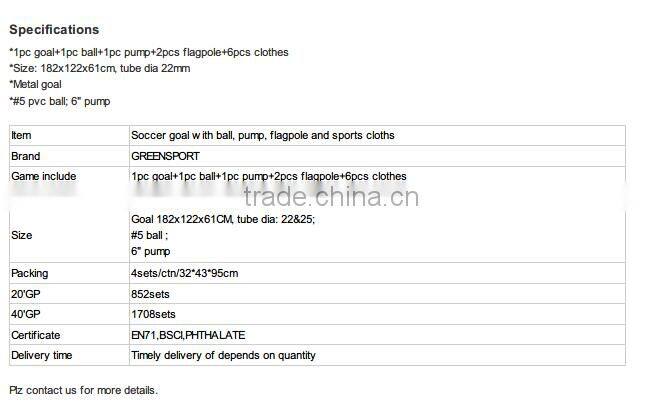 Soccer Goal Play Set Soccer Game