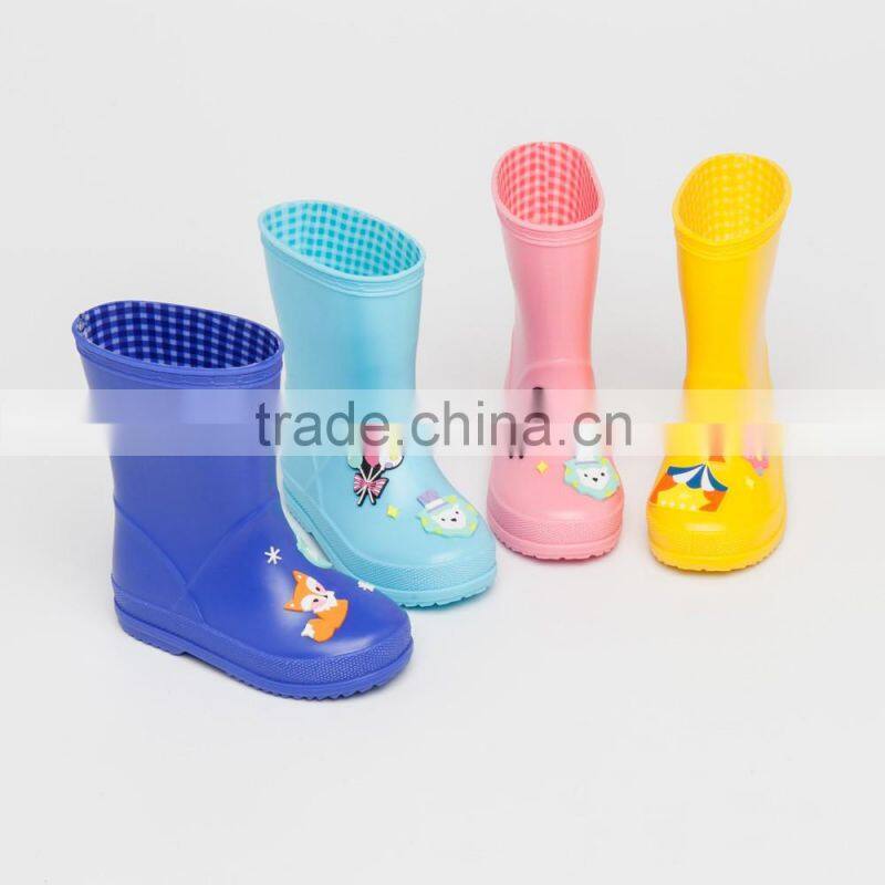 kids cute wellies pvc rain boots manufacturer BSCI hangzhou factory