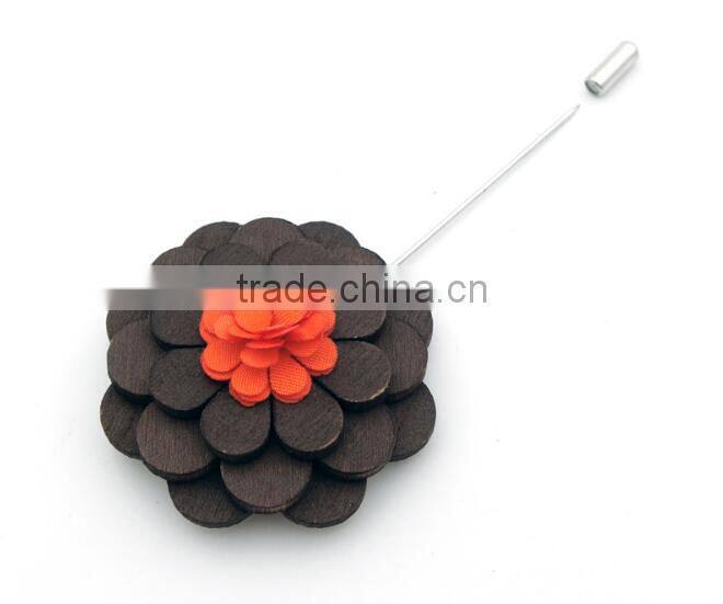 handmade men's gift wooden lapel pins