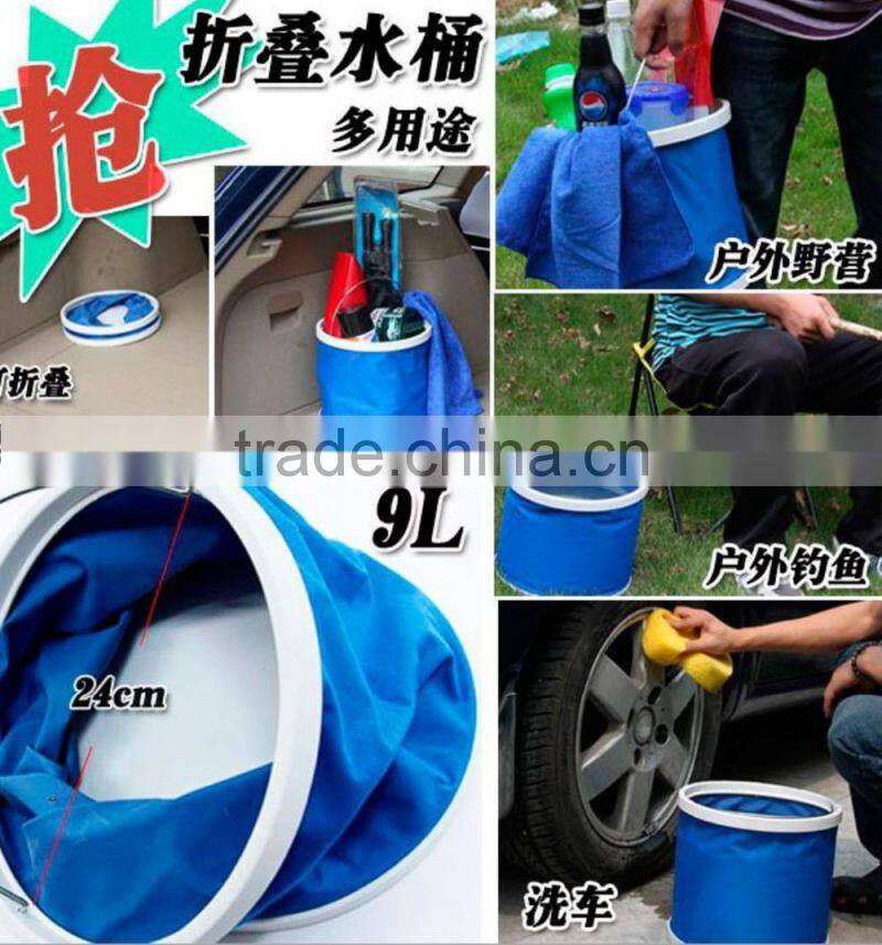 Shuoyang Promotion folding fishing bucket /water bucket/camping bucket
