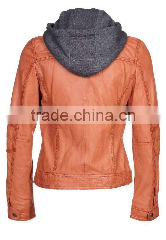 ALIKE pu leather jacket women