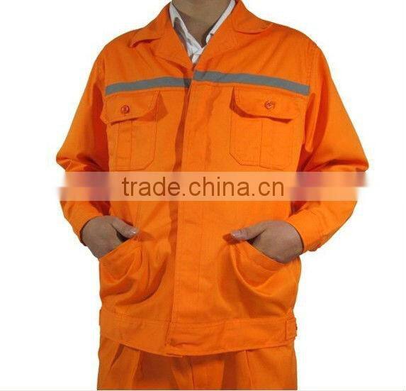 mens button-front orange reflective industrial coal mining workwear