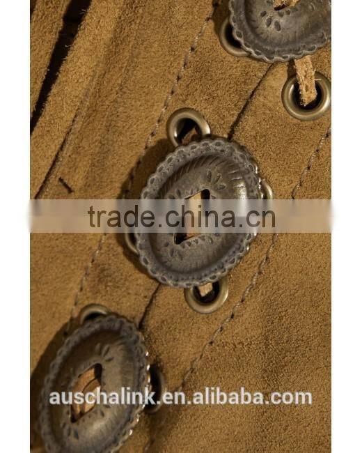 high quality women sweet brown slim fit fringe suede vest