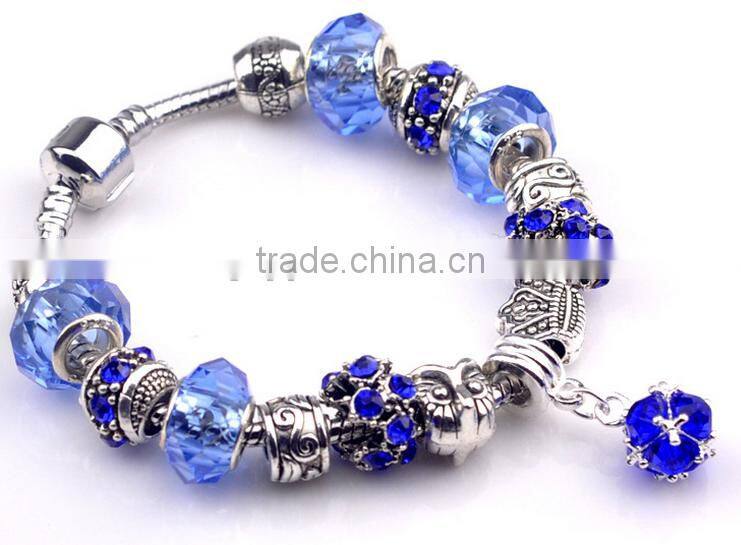 Wholesale women fashion quality 18k charms bracelet
