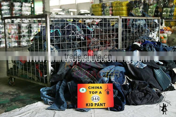 Bulk Wholesale Recycling Origin Mixed Unsorted Summer Kid Pants Used Clothing hot sale In South Korea