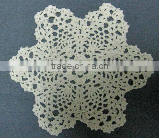 crochet lace cotton doily