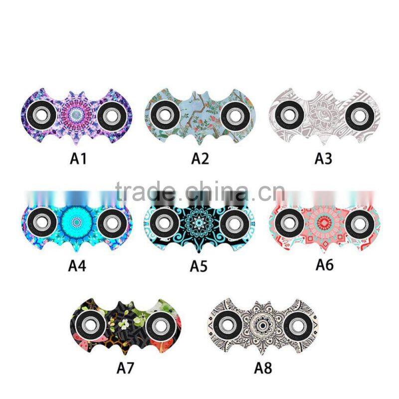 2017 popular light metal hand spinner LED fidget spinner toys
