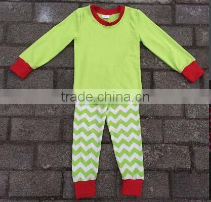 christmas unisex children clothing sets wholesale kids Christmas pajamas with moose printed