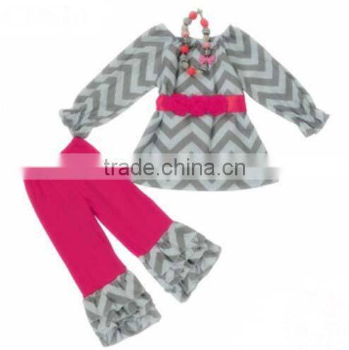 fashion popular Baby Girls chevron over hip girls skirt with bowknot Newest summer yellow zig zag for chevron chothing for Baby