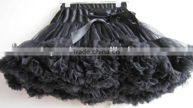black white baby girl fluffy pettiskirts girl's tutu skirts