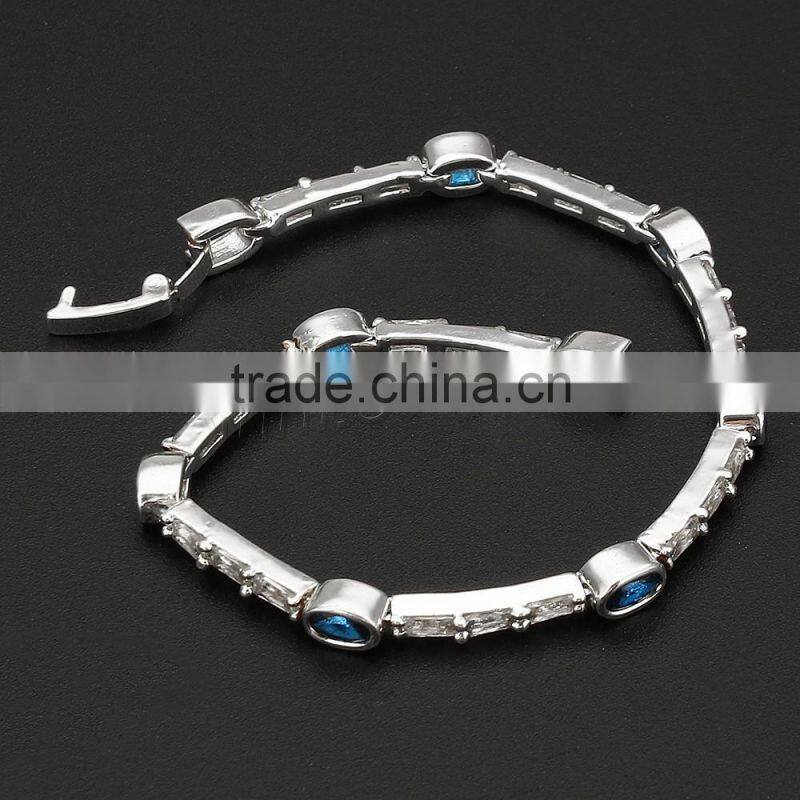 925 sterling silver Cubic Zirconia Sterling Silver Bracelets wholesale fashion jewelry