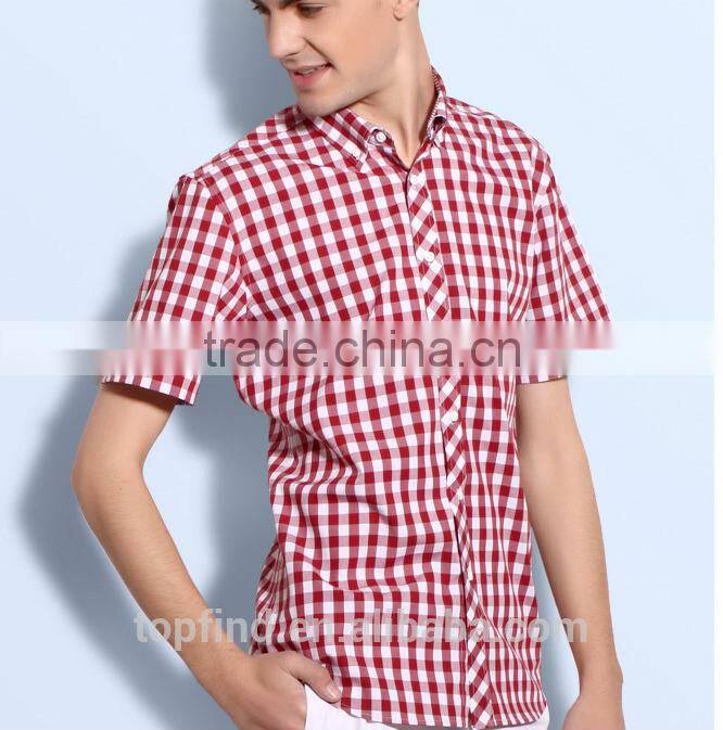 Latest design Egyptian cotton blue color Italian men casual shirt