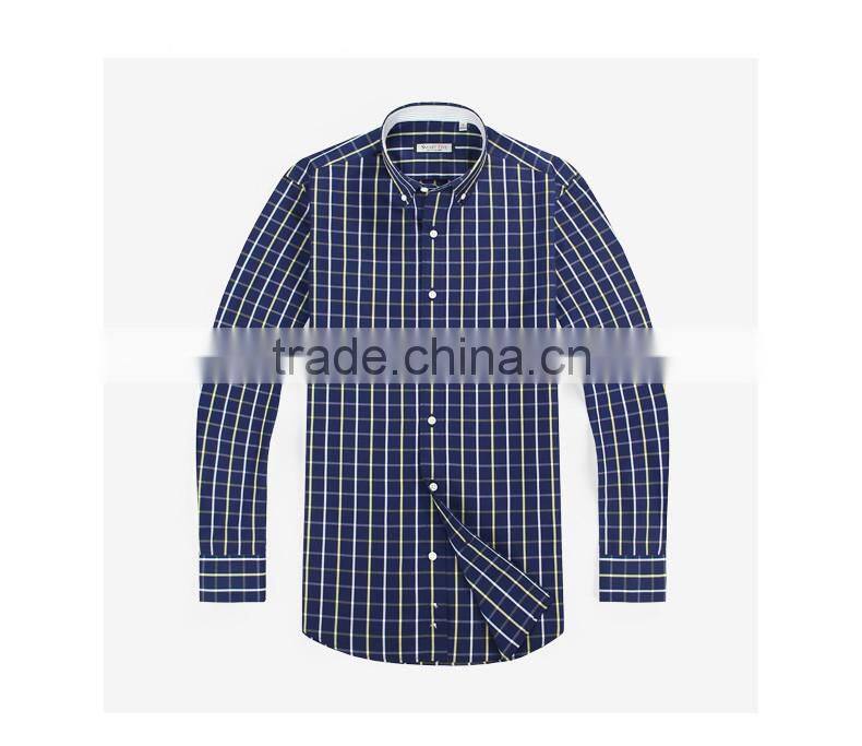 Customise high quality check pattern 100 cotton mechanic work shirt for men