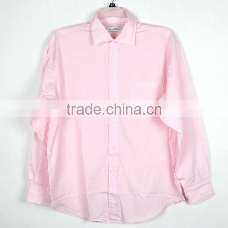 Solid color casual basic brand shirt for man