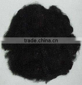 black and brown polierste staple fiber recyclade for spining
