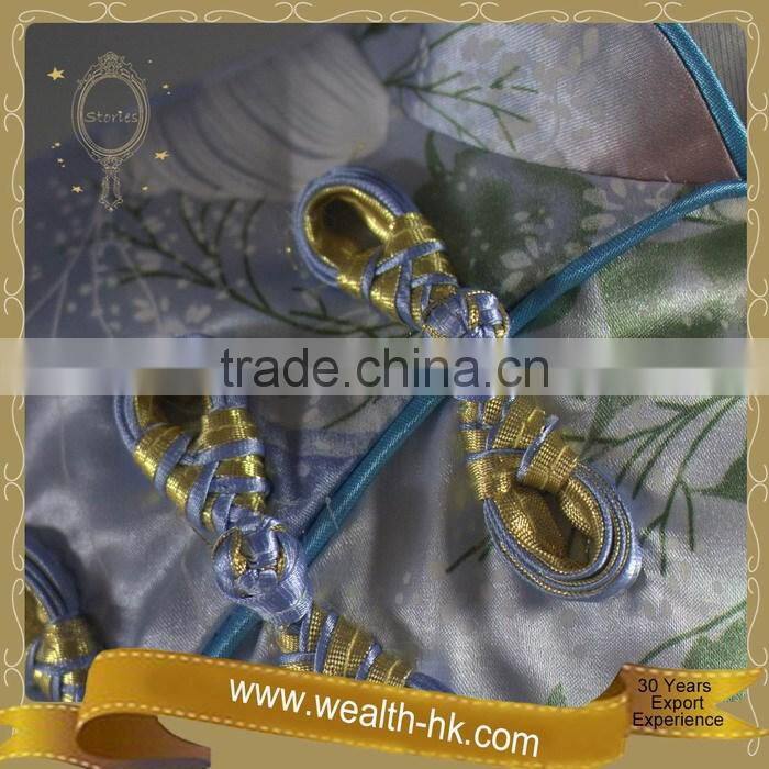 Floral Pattern Chinese Style Qipao Fancy Dress
