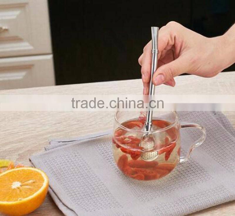 Stainless Steel Yerba Mate Tea Bombilla Straw Coffee Stirrer Drinking Straw