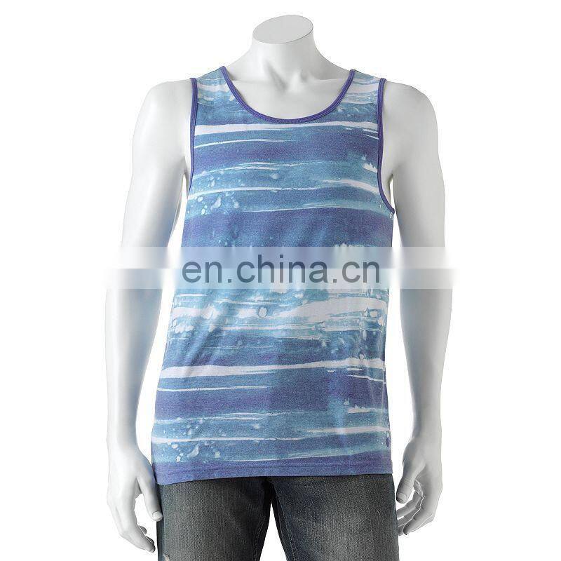 Sublimation printed bodybuilding tank top in bulk