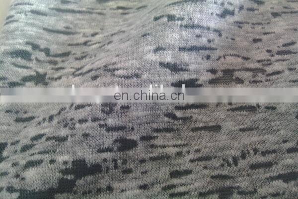 Winfar Knitting Textile Plain Dyed Polyester Cotton Blend Burnout Fabric