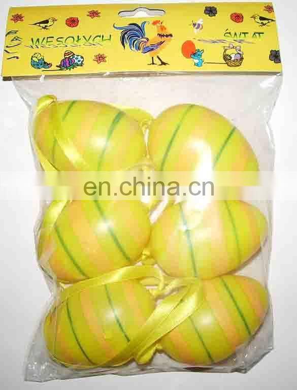 New easter egg with stripe and flower pattern for decoration