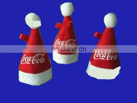 Promotional red felt christmas Hat santa hat