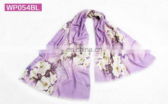 digital priting 100%wool pashmina scarf