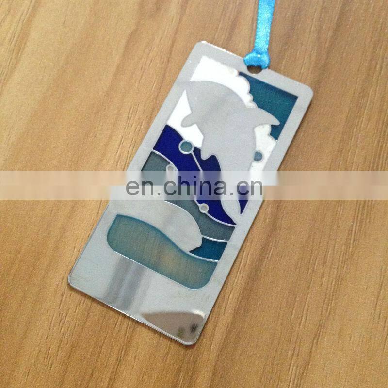 Gift items blank metal bookmark