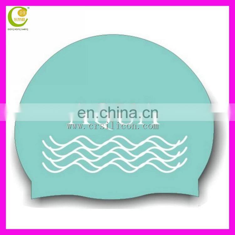 Silicone Rubber Children Swimming Cap Adult Men Women Waterproof Swim Caps