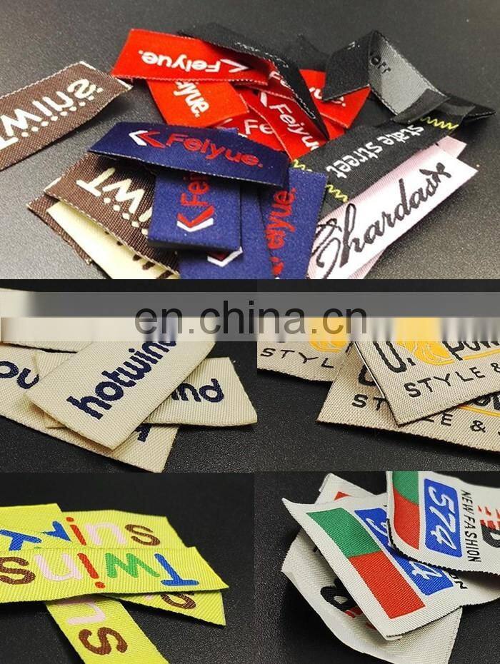 Garment recycled custom woven label made in China