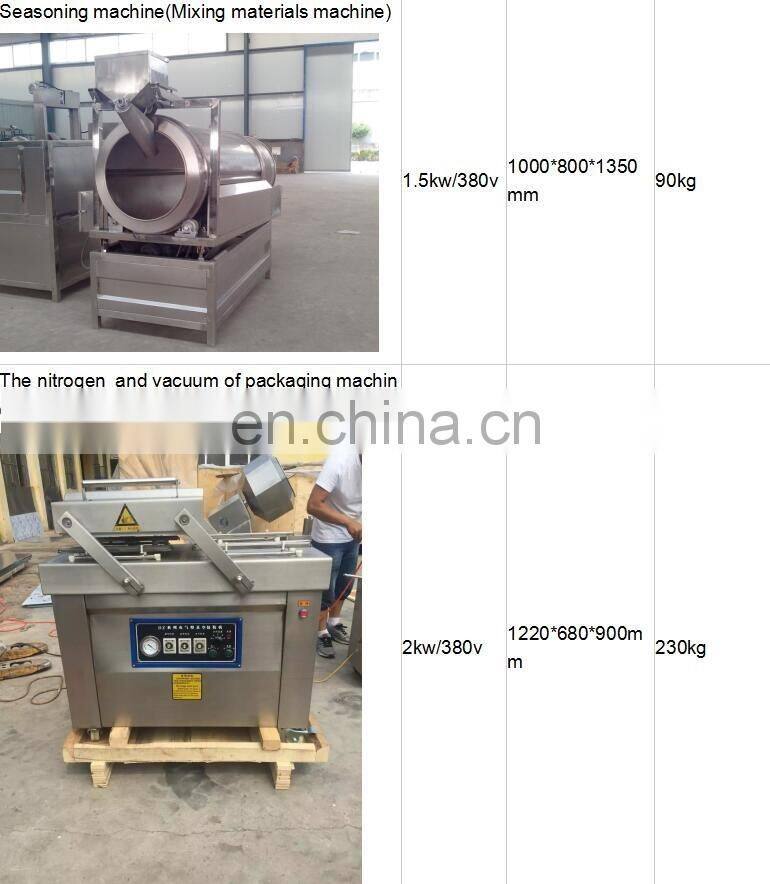 2018 stainless steel full automatic banana chip smaking machine/ potato chips french fries production line