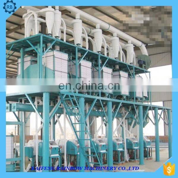 Complete flour production line for wheat grain