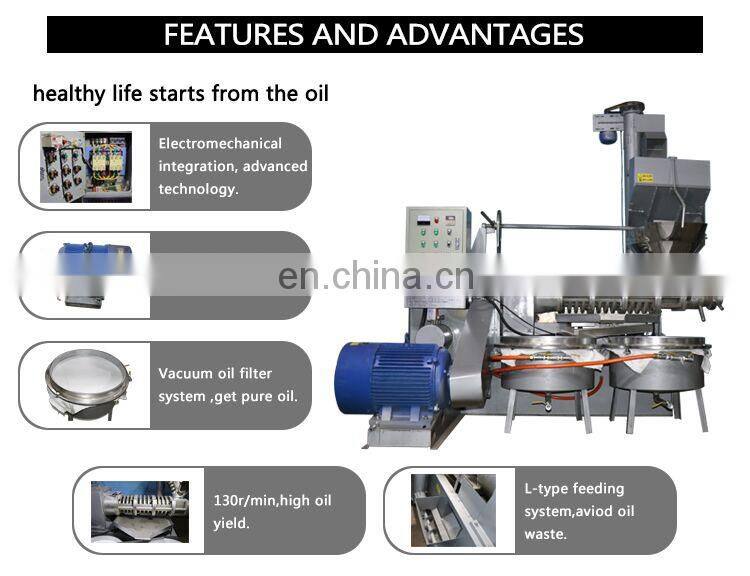 Screw black seeds oil press machinery with high performance