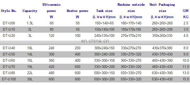 Ultrasonic Tank Cleaner Mechanical Time And Series(With Heater)