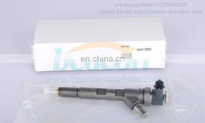 Common rail injector bo.sch 0445110059 diesel fuel injector For Chrysler Voyager Jeep Cherokee 2.5 2.8 CRD