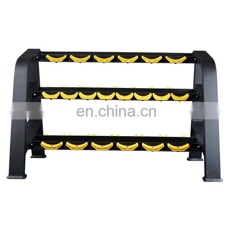 Professional Hot sale commercial gym equipment YW-1702B Beauty Dumbbell Rack