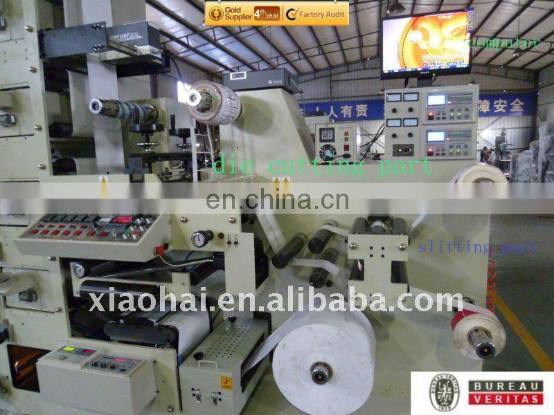 Paper Adhesive Sticker Label with magnetic cylinder for flexo printing machine