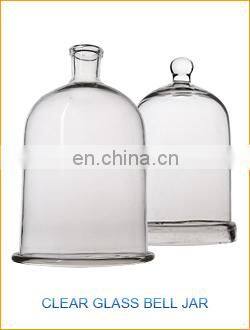 AKMLAB Transparent Durable Glass bell jar dome
