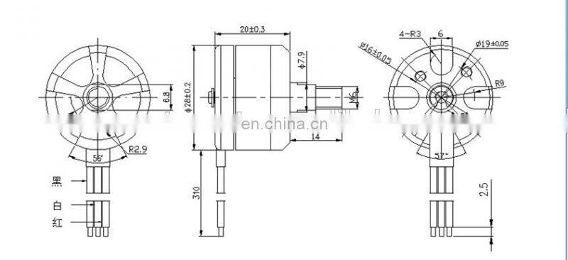 28mm 10.5V Low Noise Precision Brushless High Speed High Torque Dc Motor