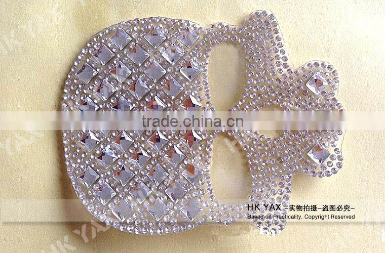N-0912 china manufacture rhinestone applique for clothing