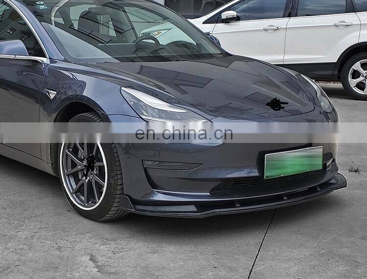 car exterior accessories carbon fiber spillter for tesla