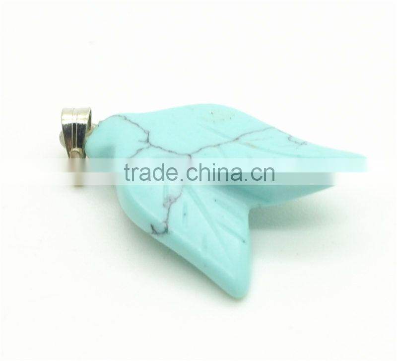 6 Side Cone Shape green aventurine Pendant semi precious stone pendant