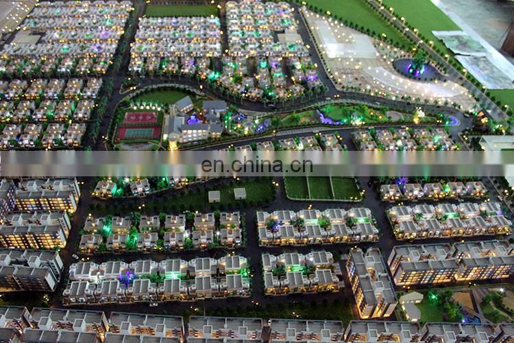 Indian landscape master plan model , led lighting architect model