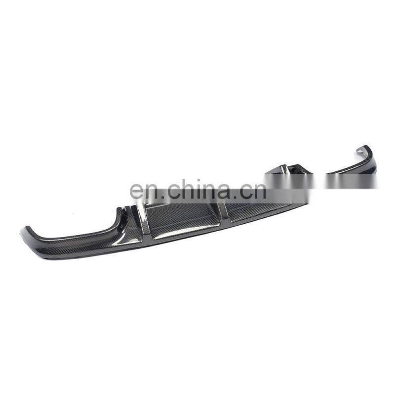 TMS Style Carbon Fiber W204 C63 Auto Rear Bumper Lip for M ercedes B enz 2012Up