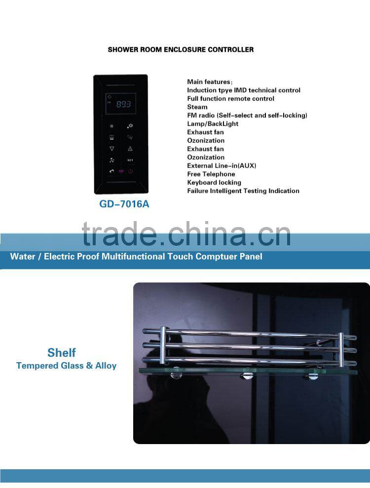 Bathrooms Sector Shape Acrylic Tray One Person Steam Shower Room K-7042