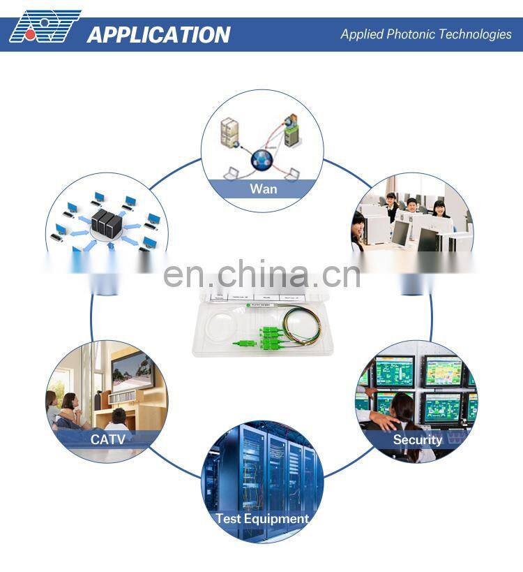 cable active splitter 1x3 1x4 1x6 1x16 1x64 steel tube pon fiber optical plc splitter without connector