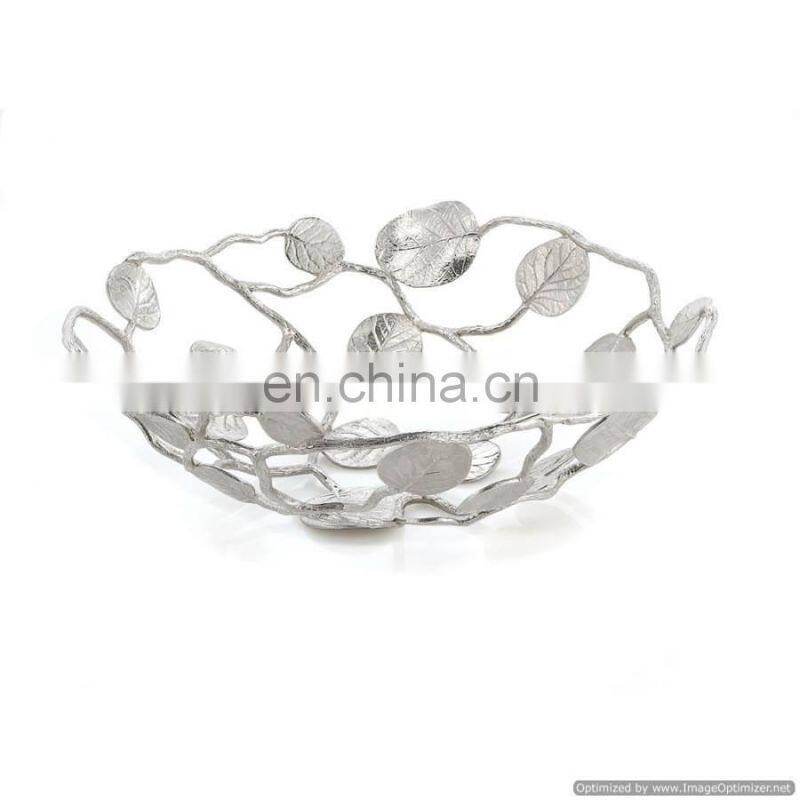 black & gold metal bowl