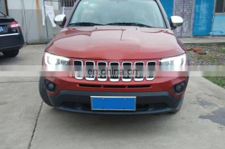 modified LED Headlight for jeep compass MK front bumper with led light from maiker